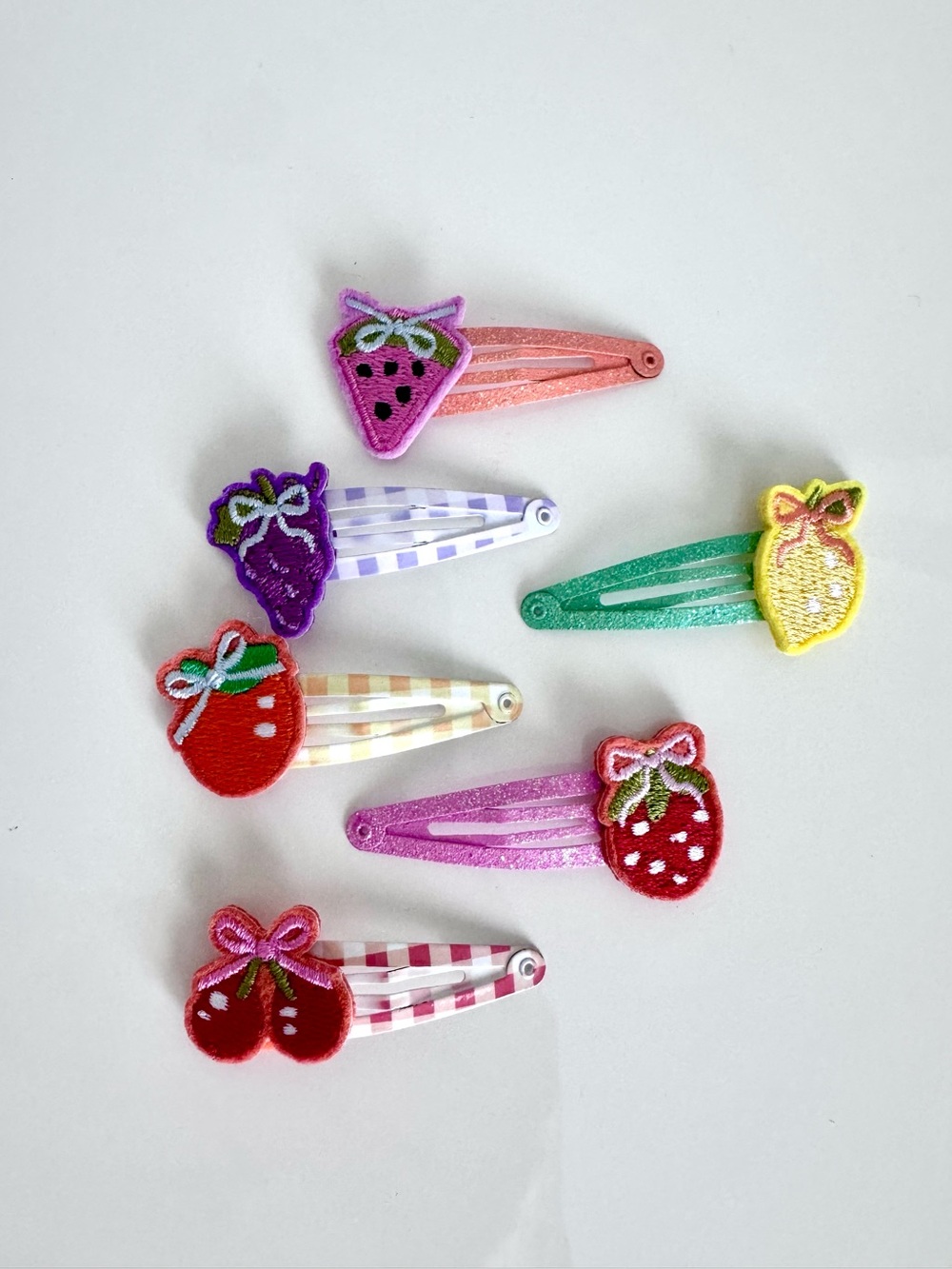 Cute Fruit Patch Kids Snap Hair Clips - Assorted Colors